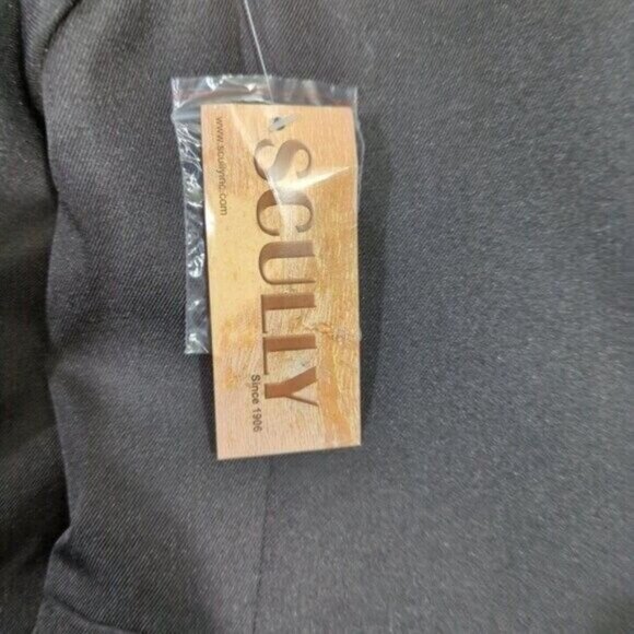 Scully Coat Men's 40 Black Frock Coat Western Notched Label Silver Tone Buttons - Picture 13 of 16